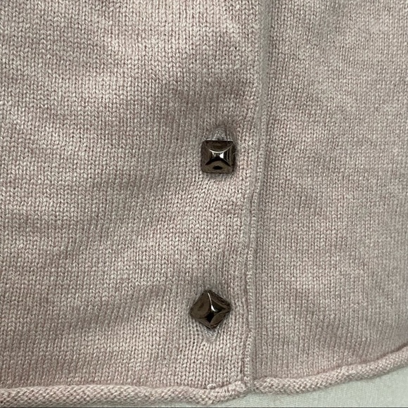 Anthropologie Shae Cashmere Wool Asymmetrical Button Down Cardigan Sweater, Sm - Picture 3 of 13